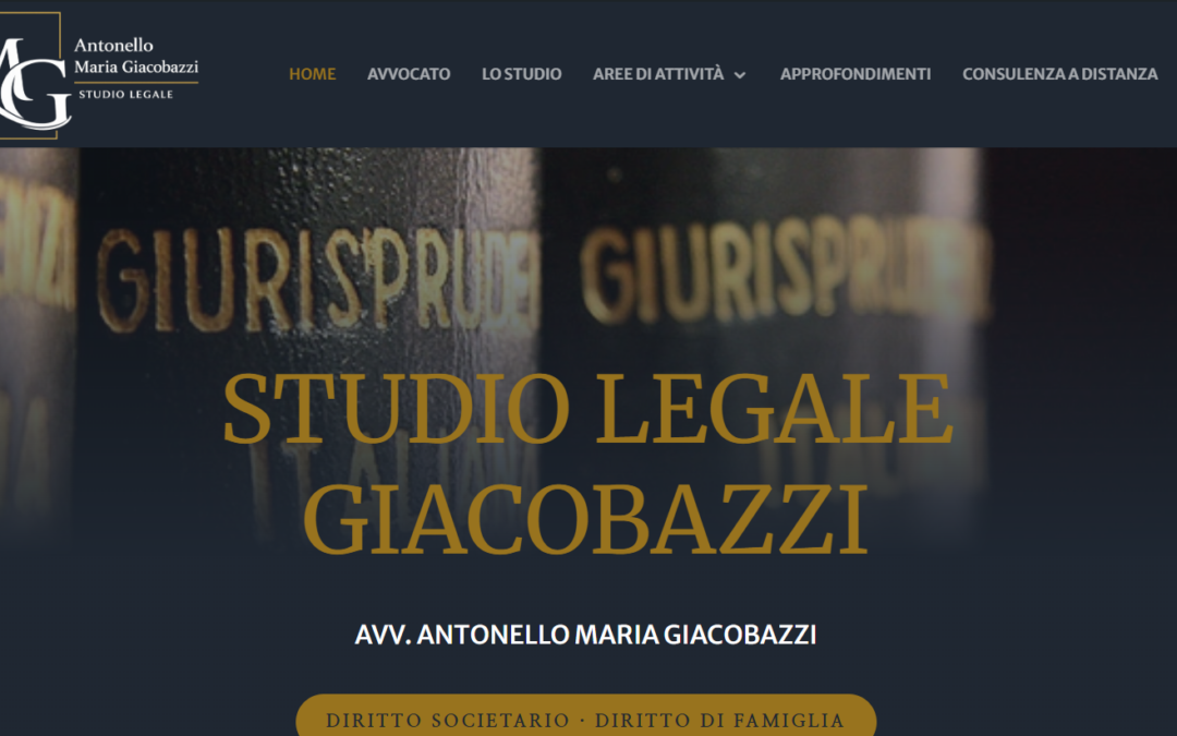 Studio Legale Giacobazzi – Trasformare la presenza digitale in autorevolezza