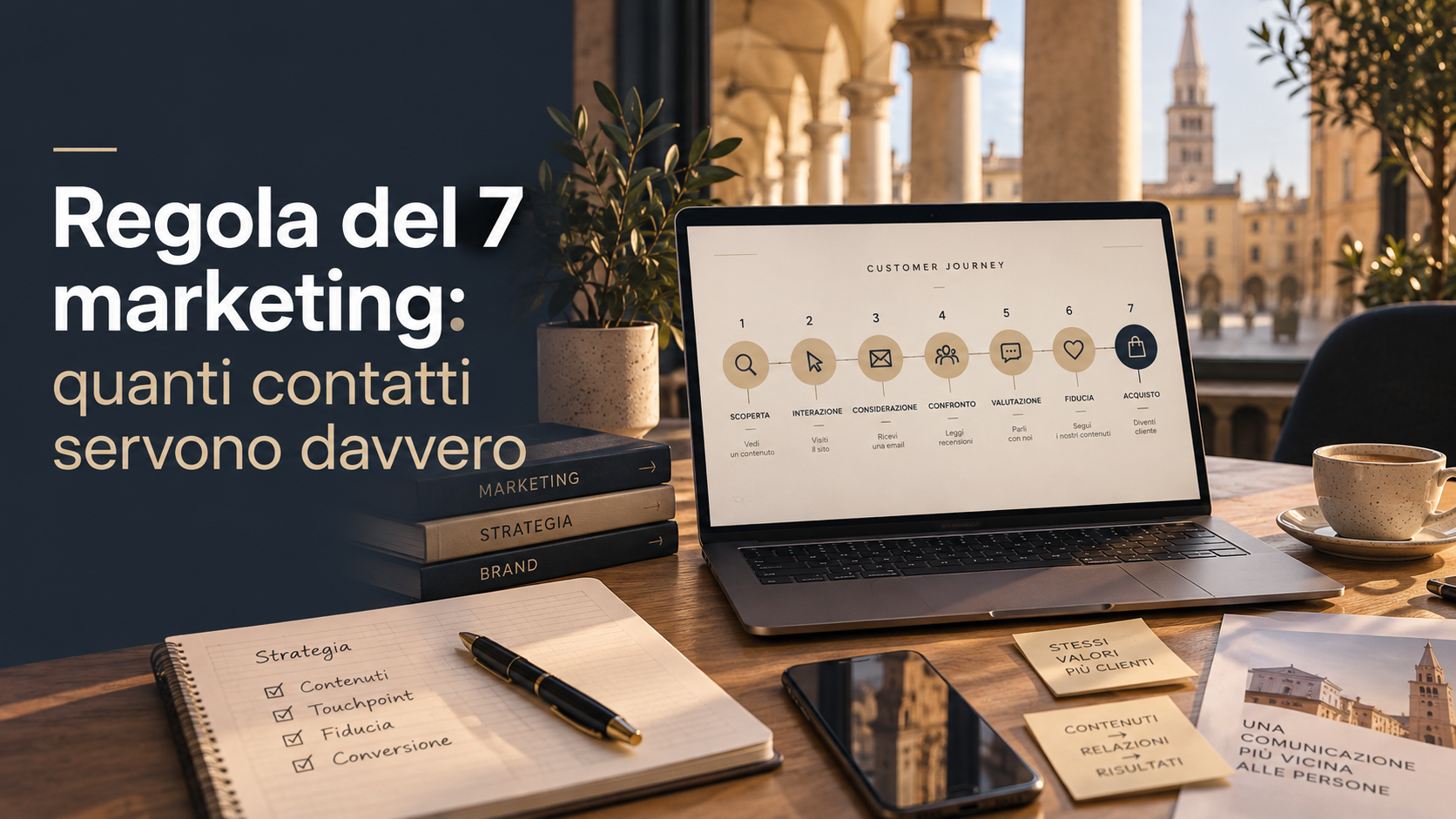 Regola del 7 marketing: quanti contatti servono davvero